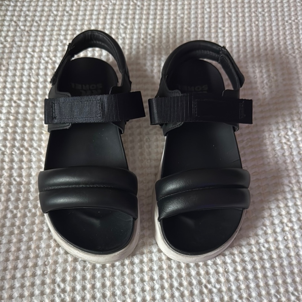 Sorel Black Sandals for Women